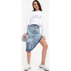 Bluza damska KARL LAGERFELD. Bluzy damskie KARL LAGERFELD, s, bez wzorów, bez ramiączek, bez kaptura. W wyprzedaży za 513.57 zł.