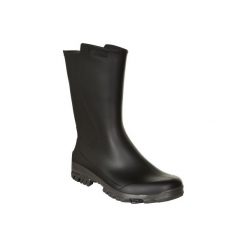 Kalosze Inverness 100 damskie. Czarne kalosze damskie SOLOGNAC, bez wzorów, bez zapięcia. Za 49.99 zł.