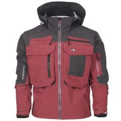 Kurtka wędkarska do brodzenia Taimen Tugur Brick. Czerwone kurtki męskie TAIMEN, s, bez wzorów, sportowe, bez kaptura. Za 699.99 zł.