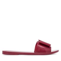Klapki Melissa. Czerwone klapki damskie Melissa, bez wzorów, bez obcasa, bez zapięcia. Za 219.99 zł.