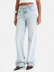 Patrizia Pepe Jeansy 8P0487/D1WZB-CB01 Niebieski Regular Fit. Niebieskie jeansy damskie Patrizia Pepe, bez wzorów, z jeansu. Za 919.99 zł.