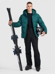 4F Spodnie narciarskie softshellowe membrana 10000 męskie - czarne L. Czarne spodnie sportowe męskie 4F, l, bez wzorów, z materiału, narciarskie. Za 699.99 zł.