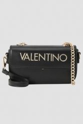VALENTINO Czarna damska torebka Nammos Re Flap Bag. Czarne listonoszki damskie Valentino by Mario Valentino, z aplikacjami, ze skóry, zdobione, bez dodatków. W wyprzedaży za 343.99 zł.