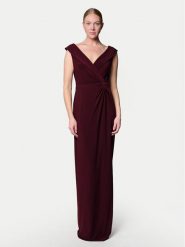 LAUREN RALPH LAUREN Sukienka wieczorowa 253863940018 Bordowy Slim Fit. Czerwone sukienki damskie Lauren Ralph Lauren, bez wzorów, z syntetyku, wizytowe, bez kołnierzyka, bez ramiączek. Za 749.99 zł.