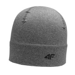 Czapka AW23AFCAU055. Szare czapki męskie 4F, bez wzorów. Za 81.99 zł.
