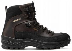 Buty trekkingowe dla mężczyzn Grisport. Brązowe trekkingi męskie Grisport, na zimę, ze skóry, bez zapięcia. Za 369.99 zł.