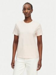 Calvin Klein Jeans T-Shirt Monogram LV047B224G Różowy jasny Regular Fit. Czerwone t-shirty damskie Calvin Klein Jeans, m, bez wzorów, z bawełny, bez kołnierzyka, bez ramiączek. Za 149.99 zł.