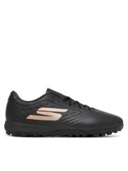 Skechers Buty do piłki nożnej Gold Tf 252016 BKOR Czarny. Czarne buty sportowe męskie Skechers, bez wzorów, ze skóry, bez zapięcia. Za 285.59 zł.