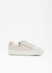 Sneakersy Tamaris. Czarne obuwie sportowe damskie bonprix, z aplikacjami, bez zapięcia. Za 249.99 zł.