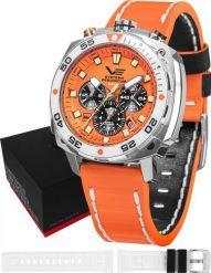 Zegarek Vostok Europe Zegarek męski VK67-650A723 pomarańczowy. Brązowe zegarki męskie Vostok Europe, bez wzorów. Za 2,760.00 zł.