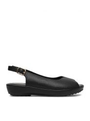 Go Soft Sandały CEO-R25SS02354 Czarny. Czarne sandały damskie GO SOFT, bez wzorów, ze skóry, bez obcasa, na płaskiej podeszwie, bez zapięcia. Za 119.99 zł.