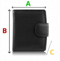 Brodrene Portfel damski skórzany czarny portmonetka G-30-MN/BL. Czarne portfele damskie Brødrene. Za 93.34 zł.