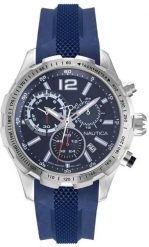 Zegarek Nautica Zegarek Męski Nautica Leather Chrono NAPLECR02 (44 mm). Zegarki męskie Nautica, bez wzorów. Za 338.99 zł.