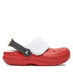 Klapki Crocs. Czerwone klapki męskie Crocs, bez wzorów, bez zapięcia. Za 179.99 zł.