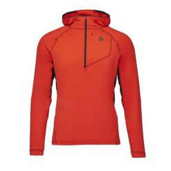 Bluza z kapturem Black Diamond Alpenglow Pro. Brązowe bluzy męskie Black Diamond, bez wzorów, sportowe, bez ramiączek, z kapturem. Za 488.50 zł.