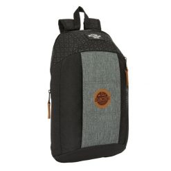Plecak Casual BlackFit8 Old school Czarny. Szare plecaki męskie safta, bez wzorów, casualowe. Za 93.80 zł.