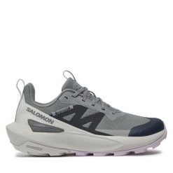 Trekkingi Salomon. Szare obuwie trekkingowe damskie Salomon, bez zapięcia. Za 459.99 zł.
