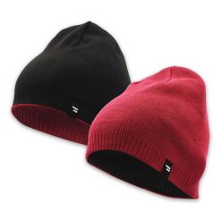 Czapka Dwustronna, Bordowo-Czarna Ciepła, Jesienno-Zimowa, Beanie -Pako Jeans. Czerwone czapki męskie Pako Jeans, na zimę, bez wzorów, z dzianiny. Za 49.00 zł.