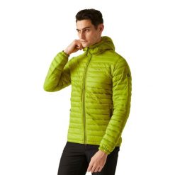 Męska Ocieplana Kurtka Hurden. Zielone kurtki męskie Regatta, l, bez wzorów, z materiału, z kapturem. Za 397.99 zł.