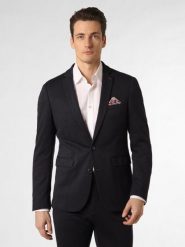 Finshley & Harding London marynarka od garnituru modułowego Mężczyźni Slim Fit niebieski, 90. Niebieskie garnitury męskie Finshley & Harding London, m, bez wzorów, bez kołnierzyka, bez ramiączek. Za 699.95 zł.
