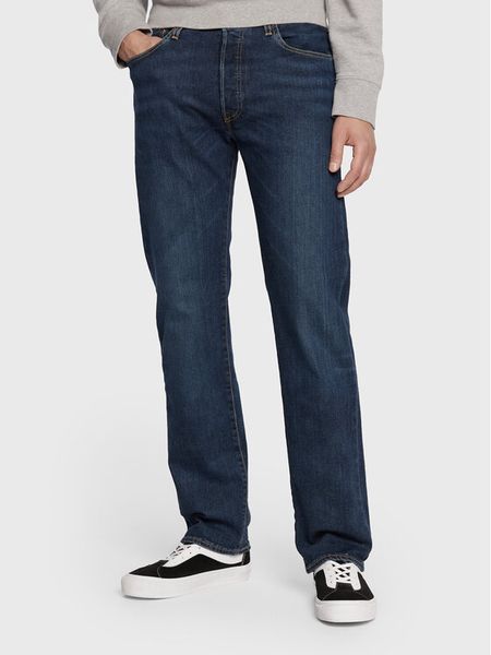 Levi's® Jeansy 501® 00501-3199 Granatowy Straight Leg. Niebieskie jeansy męskie z bawełny. Za 419.99 zł.