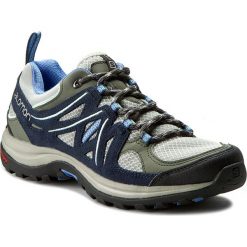 Trekkingi SALOMON - Ellipse 2 Aero W 379206 20 W0 Titanium/Deep Blue/Petuna Blue. Szare obuwie trekkingowe damskie Salomon, z materiału, bez zapięcia. W wyprzedaży za 259.00 zł.