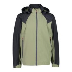 Kurtka męska turystyczna CMP 31Z5557. Czarne kurtki męskie CMP, l, bez wzorów, sportowe, bez kaptura. W wyprzedaży za 214.99 zł.