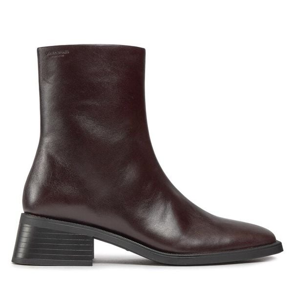 Botki Vagabond Shoemakers. Brązowe botki damskie Vagabond Shoemakers, bez wzorów, bez obcasa, na słupku, bez zapięcia. Za 719.99 zł.