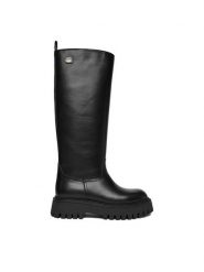 G-Star Raw Kozaki EO-BASI-8006 Czarny. Czarne kozaki damskie G-Star Raw, bez wzorów, ze skóry, bez obcasa, bez zapięcia. Za 649.99 zł.