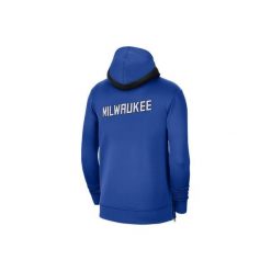 Bluza męska nike nba milwaukee bucks showtime city edition therma flex hoodie. Niebieskie bluzy męskie Nike, m, bez wzorów, z elastanu, sportowe, bez ramiączek, bez kaptura. Za 529.00 zł.