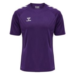 Koszulka sportowa męska Hummel Core XK Poly T-Shirt S/S. Białe koszulki sportowe męskie Hummel, m, bez wzorów, bez ramiączek, do piłki nożnej. Za 77.00 zł.