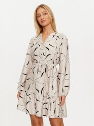 Vero Moda Sukienka codzienna Jessi 10317440 Beżowy Regular Fit. Brązowe sukienki damskie Vero Moda, na co dzień, m, bez wzorów, z wiskozy, bez kołnierzyka, bez ramiączek, proste. Za 109.99 zł.