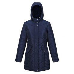 Kurtka Z Kapturem Damska Ocieplana Pikowana Panthea. Niebieskie kurtki sportowe damskie Regatta, s, bez wzorów, z puchu, bez ramiączek, z kapturem, trekkingowe. Za 145.99 zł.