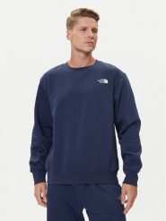 The North Face Bluza Essential NF0A89ET Granatowy Regular Fit. Niebieskie bluzy męskie The North Face, m, bez wzorów, z bawełny, bez ramiączek, bez kaptura. Za 279.99 zł.