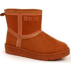 Śniegowce na platformie Big Star W INT1751A camel brązowe. Brązowe śniegowce damskie z materiału, bez zapięcia. Za 217.00 zł.