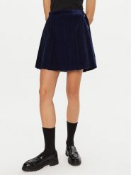 Weekend Max Mara Spódnica mini Zucca 2425106042 Granatowy Regular Fit. Niebieskie spódnice damskie Weekend Max Mara, bez wzorów, z bawełny, mini. Za 729.99 zł.