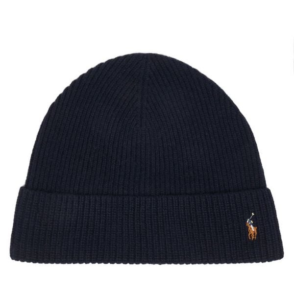 Czapka Polo Ralph Lauren. Niebieskie czapki męskie Polo Ralph Lauren, na zimę, bez wzorów. Za 419.99 zł.