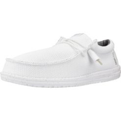 Tenisówki Hey Dude Model Wally Sport Kolor Biały. Białe trampki i tenisówki damskie SENZA MARCA, bez wzorów, z tkaniny, bez zapięcia. Za 354.90 zł.