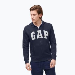 Bluza męska GAP XLS FT Arch FZ HD. Niebieskie bluzy męskie GAP, m, bez wzorów, bez ramiączek, bez kaptura. Za 159.99 zł.