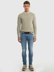 Sweter męski bawełniany oliwkowy Raidat 300. Zielone swetry męskie BIG STAR, l, bez wzorów, z bawełny, casualowe, bez kołnierzyka, bez ramiączek. W wyprzedaży za 139.99 zł.