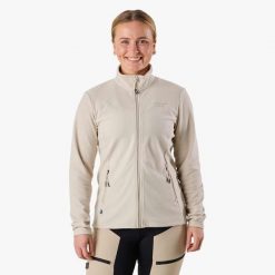 Bluza polarowa hiking damska Swedemount Lofoten Fleece wodoodporna. Brązowe bluzy damskie SWEDEMOUNT, na zimę, bez wzorów, z polaru, sportowe, bez ramiączek, bez kaptura. W wyprzedaży za 185.00 zł.