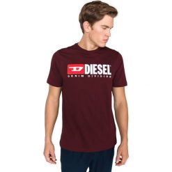 Diesel Just Division Koszulka Czerwony. Czerwone t-shirty męskie Diesel, l, bez wzorów, z bawełny, bez kołnierzyka, bez ramiączek. Za 266.95 zł.