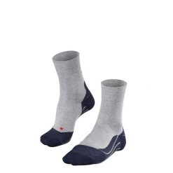 Skarpetki Falke RU4. Szare skarpety męskie Falke, bez wzorów, z bawełny. Za 142.00 zł.