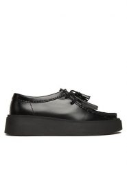 Clarks Półbuty Torview W 26184943 Czarny. Czarne półbuty damskie Clarks, bez wzorów, ze skóry, bez obcasa, na płaskiej podeszwie, bez zapięcia. Za 609.99 zł.