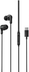 Słuchawki XO Przewodowe USB-C dokanałowe czarne (EP84). Czarne słuchawki dokanałowe XO. Za 13.10 zł.