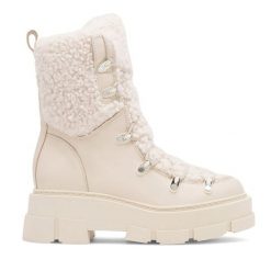 Śniegowce Badura. Brązowe śniegowce damskie Badura, bez zapięcia. Za 449.99 zł.
