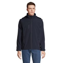 Kurtka Soft Shell Dla Dorosłych Unisex Falcon 3 W 1. Niebieskie kurtki męskie SOL'S, m, bez wzorów, sportowe, bez kaptura. Za 491.99 zł.