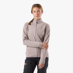 Bluza polarowa Turystyka Damska Swedemount Stryn Fleece W. Brązowe bluzy damskie SWEDEMOUNT, l, bez wzorów, z materiału, bez ramiączek, bez kaptura. Za 152.99 zł.