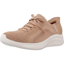 Tenisówki Skechers Model Slip-ins: Ultra Flex 3.0 Tonal Stretc Kolor Brąz. Brązowe trampki i tenisówki damskie Skechers, bez wzorów, bez zapięcia. Za 349.99 zł.