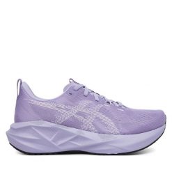 Buty do biegania Asics. Fioletowe obuwie sportowe damskie Asics, bez wzorów, bez zapięcia, do biegania. Za 539.99 zł.